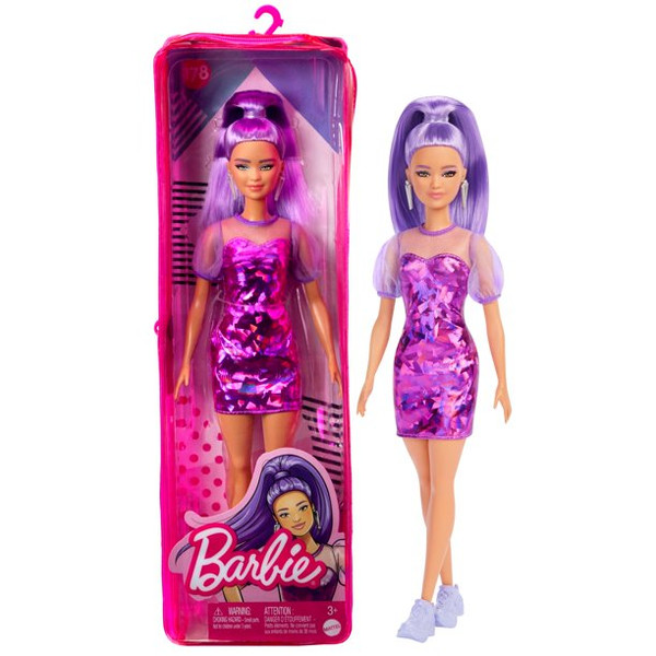 Mattel 00207 Barbie Fashionista - Purple Monochrome #178