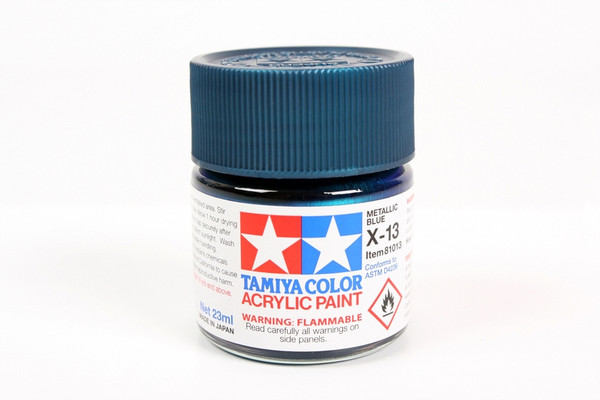 Tamiya 81013 Large Acrylic X-13 Metallic Blue - 23ml