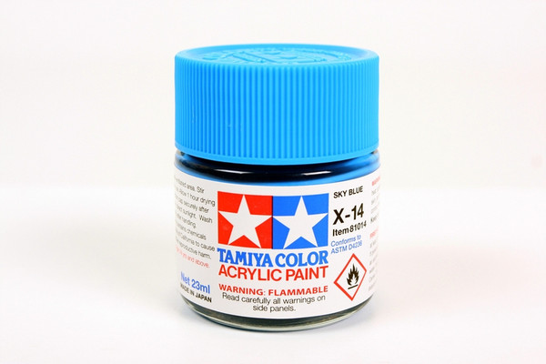 Tamiya 81014 Large Acrylic X-14 Sky Blue - 23ml