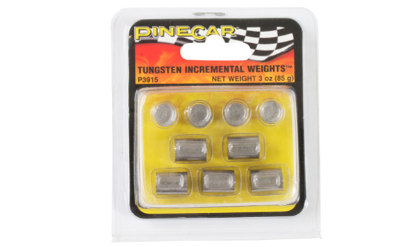 PineCar 3915 Tungsten Incremental Cylinder Weights 3 oz.