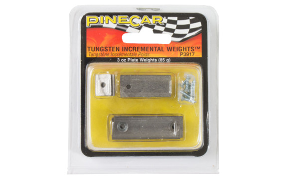 PineCar 3917 Tungsten Incremental Plate Weights 3 oz.