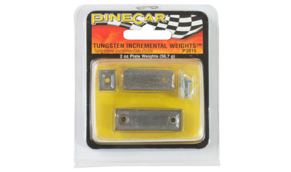 PineCar 3916 Tungsten Incremental Plate Weights 2 oz.
