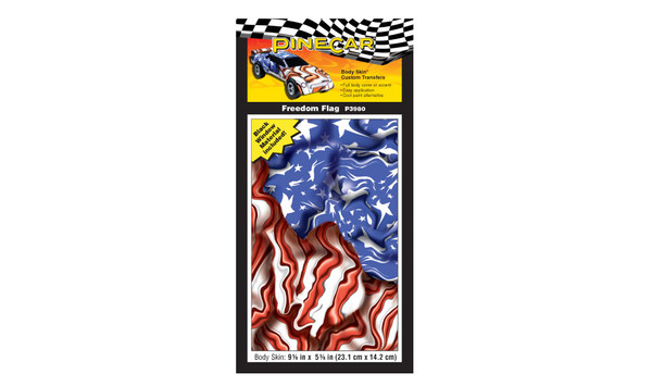 PineCar 3980 Freedom Flag Custom Body Skin