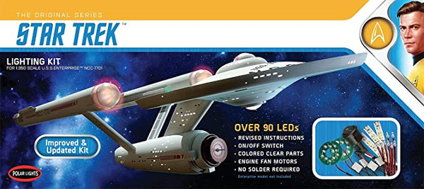 Polar Lights 048 Star Trek: TOS U.S.S. Enterprise Light Kit Skill 3