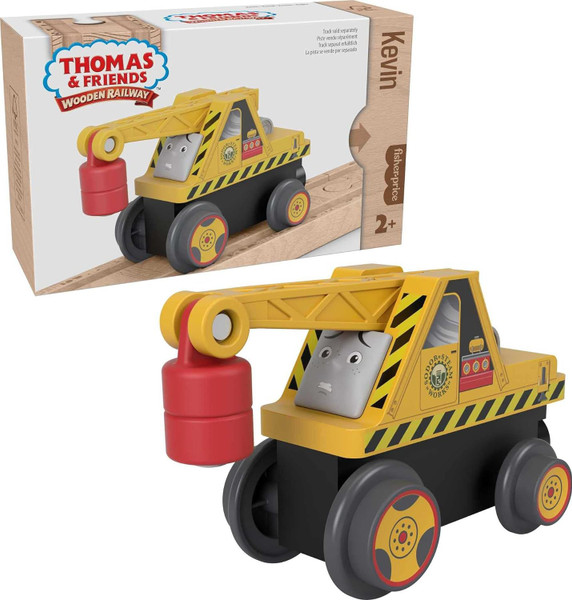Fisher-Price FRPHBJ91 Thomas The Train Wooden Railway - KEVIN THE CRANE (Small)Locomotive