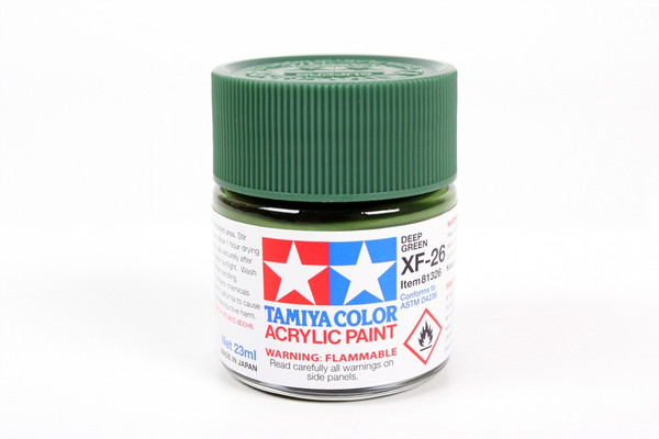 Tamiya 81326 Large Acrylic XF-26 Deep Green - 23ml