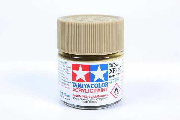 Tamiya 81360 Large Acrylic XF-60 Dark Yellow - 23ml