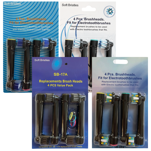 Set Van 16 Vervangende Opzetborstels – SB-17A, SB-20A, SB-25A, SB-50A