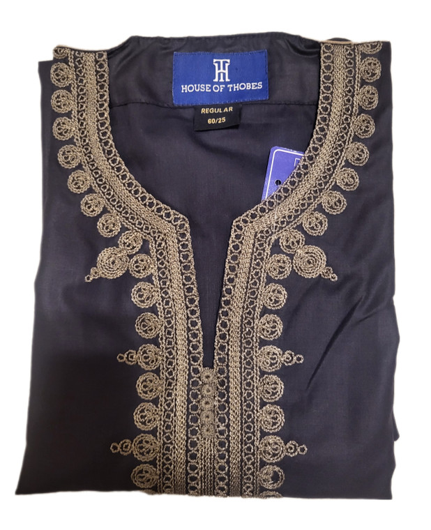 Men's Moroccan Designer Thobe half sleeve jubbah