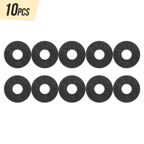 10pcs Guitar Strap Locks Blocks Anti-slip Rubber Material Guitar Parts Accessories for Acoustic/ Electric Guitars Bass