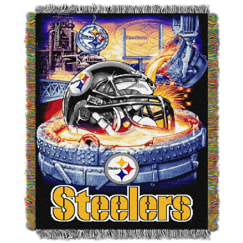 Steelers OFFICIAL National Football League, "Home Field Advantage" 48"x 60" Woven Tapestry Throw by The Northwest Company