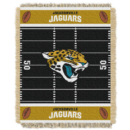 Jaguars OFFICIAL National Football League, "Field" Baby 36"x 46" Triple Woven Jacquard Throw by The Northwest Company