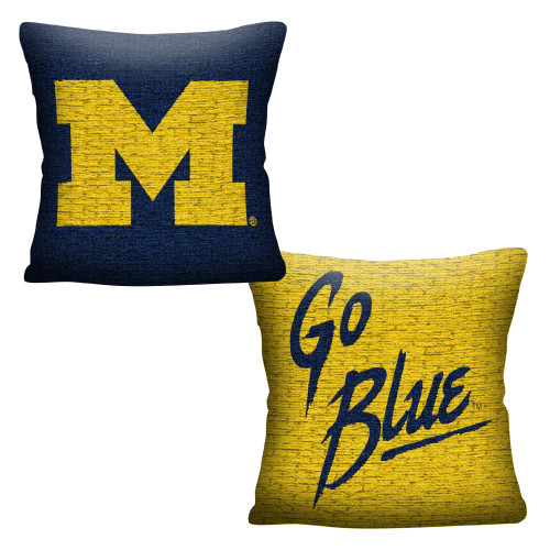 Michigan OFFICIAL NCAA "Invert" Woven Pillow