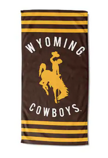 Wyoming OFFICIAL Collegiate "Stripes" Beach Towel