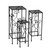 3 Pcs Metal Plant Stands Plant Shelves for Indoors and Outdoors, Cast Iron, Black XH