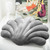 Velvet Sea Shell Throw Pillow Scallop Shaped Pillow with Insert for Sofa Bed Chair