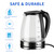 ZOKOP HD-1857-A 110V 1500W 1.8L Electric Glass Kettle US Plug