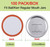 Regular Mouth Canning Jar Lids for Ball, Kerr, Mason Jars, Premium Food Grade Metal Mason Canning Lids with Silicone Seal, 70mm, 100 Pack