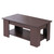 Lift Top Coffee Table with Hidden Compartment and Open Shelf, Modern Wooden Table for Home Living Room, Nut Brown