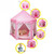 Outdoor Indoor Portable Folding Princess Castle Tent Kids Children Funny Play Fairy House Kids Play Tent (LED Star Lights)  RT