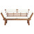 Garden Bench with Cushions 2-in-1 74.8' Solid Acacia Wood