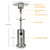 46000BTU Propane Patio Heater,Stainless Steel,,ETL Certificate