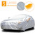 5 Layer Outdoor Car Cover Cotton Lining Breathable Waterproof Weather Protector for 186" to 193" Sedan and SUV