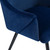 Velvet Arm Dining Chair (Set of 2) - Dark Blue
