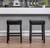 Counter Height 26" Bar Stools for Kitchen Counter Backless Faux Leather Stools Farmhouse Island Chairs (26 Inch, Set of 2)