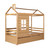 Twin Size House Bed Wood Bed with Twin Size Trundle