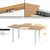 47.2" - 63" Length Extendable Rectangular Dining Table