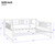 Wood Daybed Full Size Daybed with Support Legs, White