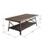 48" Large Solid Coffee Table with Storage for Both Indoor or Outdoor Use, 3 Colors Availabel