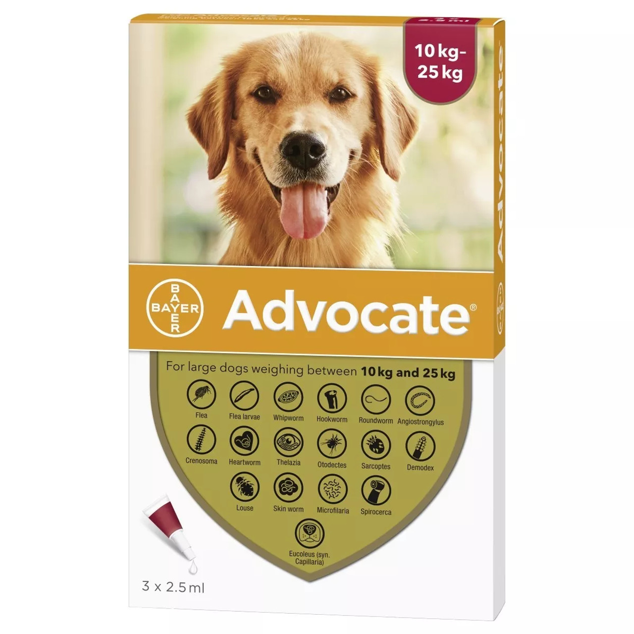 Advocate for Dogs 20-55 lbs kg) Red Doses Sierra - Main Image