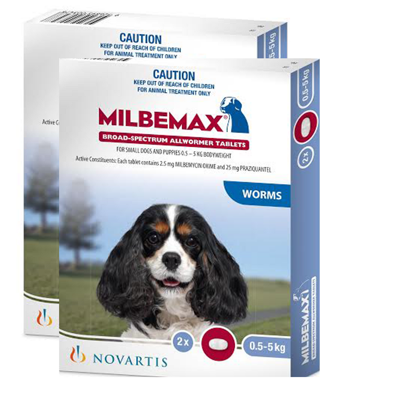 Milbemax Allwormer pour les chiens de moins de 5 kg (11 lbs) - 4 comprimés