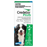Credelio PLUS לכלבים 22-44 ק"ג (50.1-100 ליברות) - כחול 6 טבליות Credelio PLUS לכלבים 22-44 ק"ג (50.1-100 ליברות) - כחול 6 טבליות