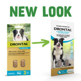 Drontal Allwormer Chews for Dogs up to 22 lbs (10 kg) - 2 Chews