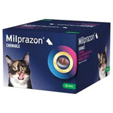 猫8.8-17.6ポンド（4-8キロ）用Milprazonチュアブル16/40mgを20％オフ - 48チューズ 今だけ $ 96.05