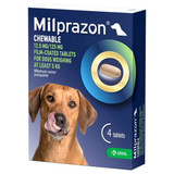 20% korting op Milprazon kauwtabletten 12.5/125mg voor honden 5-25kg - 4 kauwtabletten Nu slechts $ 20