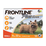 Frontline Plus for Dogs up to 22 lbs (up to 10 kg) - Orange 6 Doses