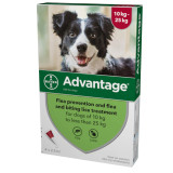 20% de descuento Advantage para perros 21-55 libras (10,1-25 kg) - Rojo 4 dosis Ahora sólo $ 27