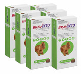 Bravecto Flea and Tick Chew for Dogs 22-44 lbs (10-20 kg) - Green 6 Chews Bravecto Flea and Tick Chew for Dogs 22-44 lbs (10-20 kg) - Green 6 Chews