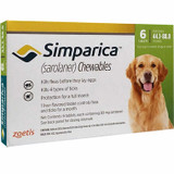 20% Off Simparica Chews for Dogs 44-88 lbs (20.1-40 kg) - Green 6 Chews + 1 Bonus Chew (7 Total) Now Only $ 59.99