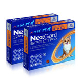 Nexgard ספקטרה לועס לכלבים 2-3.5 ק"ג (4.4-8 ליברות) - כתום 6 לעיסות