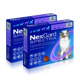 Nexgard Spectra Masticables para Perros 15.1-30 kg (33.1-66 lbs) - Morado 6 Masticables