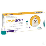 犬用Bravecto外用液4.4-9.9ポンド（2-4.5キロ）を20％オフ - イエロー1回投与 今だけ $ 37.05