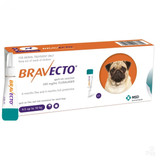 פתרון אקטואלי Bravecto לכלבים 9.9-22 ליברות (4.5-10 ק"ג) - כתום 1 מנה