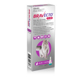 Bravecto PLUS solution topique pour chats de 6,25 à 12,5 kg (13,8-27,5 lbs) - Violet 1 dose