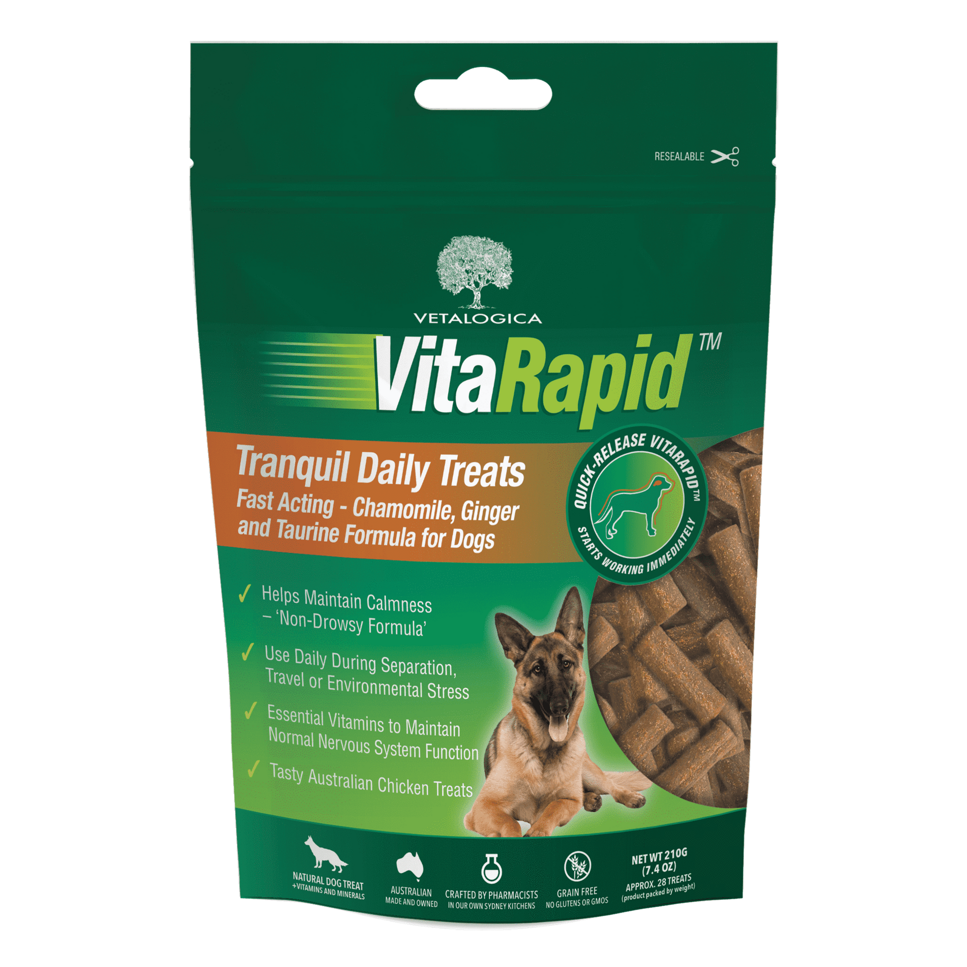 20% Off Vetalogica VitaRapid Tranquil Daily Treats For Dogs - 7.4oz (210g) Now Only $ 18.32