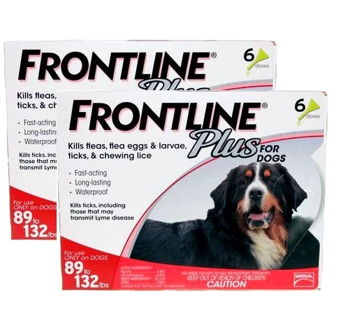 Frontline Plus for Dogs 89-132 lbs (40.1-60 kg) - Red 12 Doses | Sierra